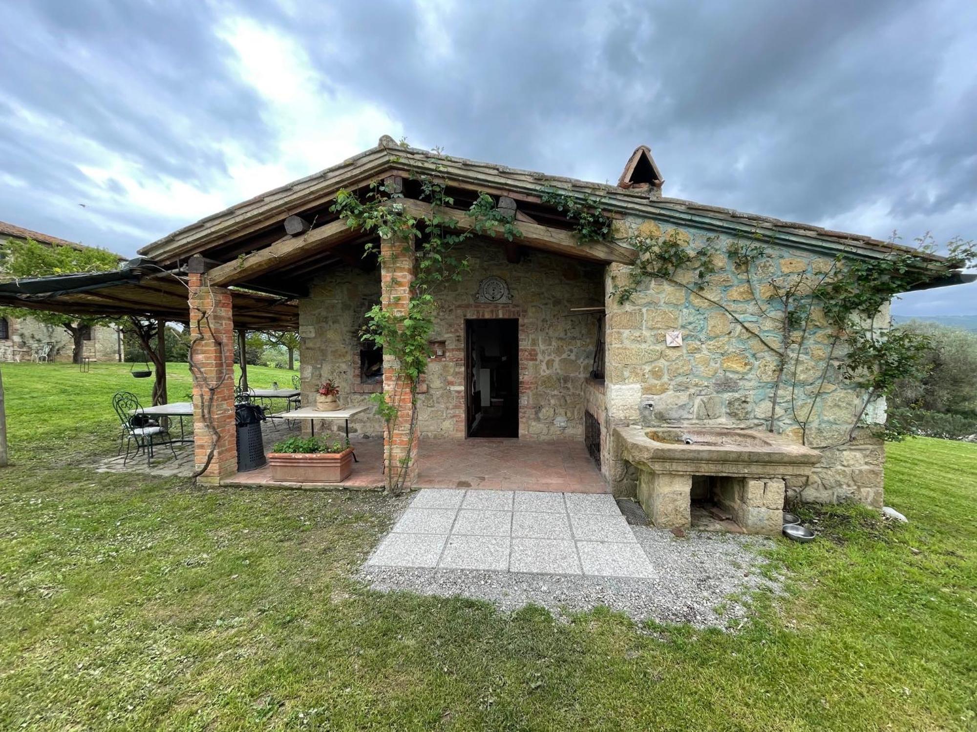 Agriturismo Le Sorbelle D'Orcia Con Piscina Pienza Exterior photo